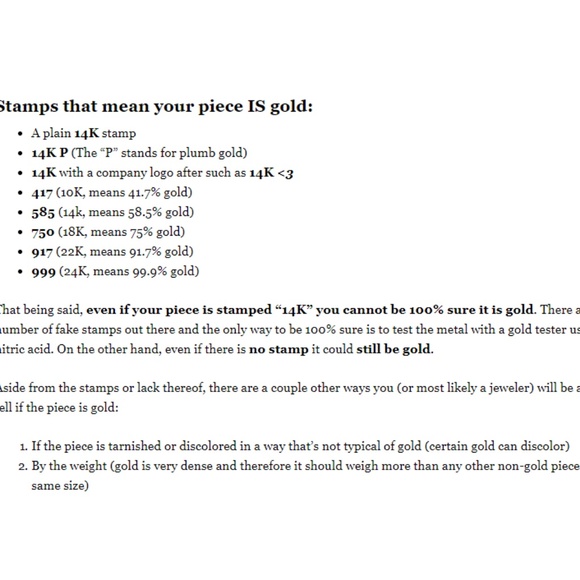 GOLD FACTS - Picture 3 of 4